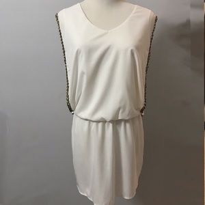 White Dress with chain embellishes